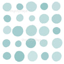 Bubbly Chromatic Polka Dots - Fabric Nursery Wall Art Decals
