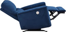 Navy Velvet Power Recliner Chair for Living Room Theater