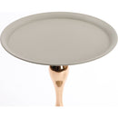 Mermaid Tail End Coffee Table Round Side Table, Modern Metal Pedestal Table, Minimalist Accent Table for Small Spaces, Drink Martini Table Decoration for Living Room