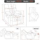 Petite Power Lift Recliner With Massage And Heating
