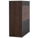 Set of 2, 32.5''-58.8'' Extendable & Rotating Cabinet with 1 Drawer, 90-Degree Corner Cabinet, Multifuctional Storage Combination Cabinet for Living Room, Hallway, Entryway, Black & Walnut