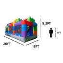 20FT Giant Multicolor Block Inflatable Obstacle Course With Large Mesh Windows (SAK75192)