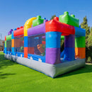 20FT Giant Multicolor Block Inflatable Obstacle Course With Large Mesh Windows (SAK75192)