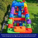 20FT Giant Multicolor Block Inflatable Obstacle Course With Large Mesh Windows (SAK75192)