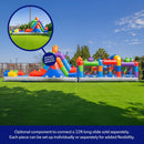 20FT Giant Multicolor Block Inflatable Obstacle Course With Large Mesh Windows (SAK75192)