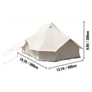 20FT Large Luxury Glamping Yurt Teepee Canvas Camping Tent (SAK37612)