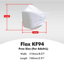 [20PCS] KN Flax KF94 Mask Made in Korea | FDA Registered