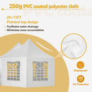 [20X15FT] Extra-Large Heavy-Duty Outdoor Waterproof Party And Wedding Tent With Steel Frame (SAK07645)