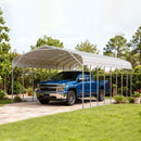 [20X40FT] Alora Heavy-Duty Outdoor High-Clearance Metal Carport (SAK67509)