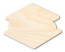 Unfinished Wood S'more Shape - Campfire Craft - up to 46" DIY