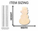 Unfinished Wood Snowman Silhouette - Craft- up to 46" DIY