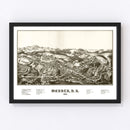Vintage Map of Warner, New Hampshire 1887