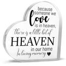 Memorial Heart With Gift Box - Acrylic Heaven In Our Home
