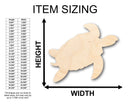 Unfinished Wood Turtle Shape - Craft - up to 46" DIY