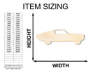 Unfinished Wood Muscle Car Shape - Car Craft - up to 46" DIY