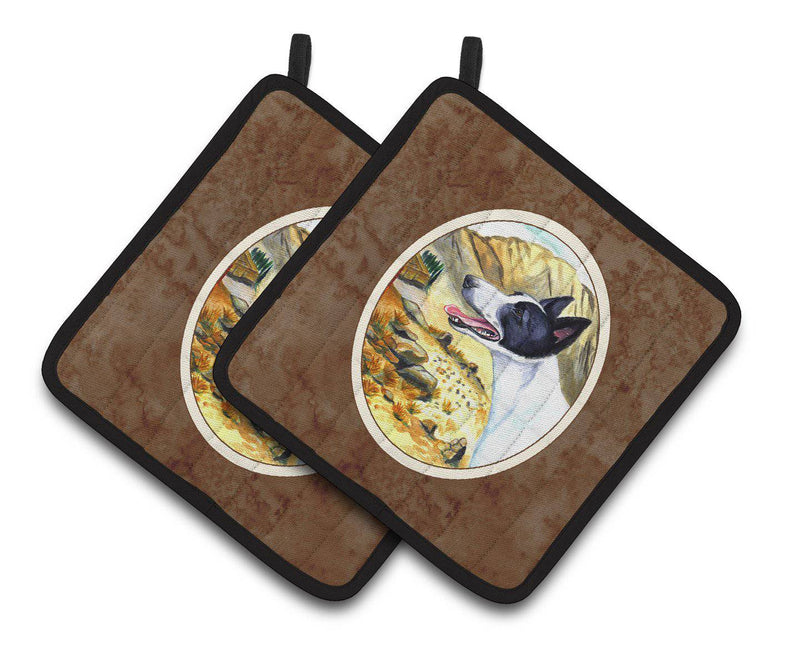 Canaan Dog Pair of Pot Holders 7018PTHD