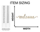 Unfinished Wood Welcome Script Shape - Word Craft - up to 46"
