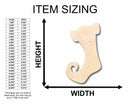 Unfinished Wood Whimsical Christmas Stocking Silhouette - Craft- up to 46" DIY