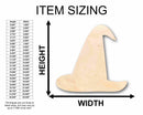 Unfinished Wood Witch Hat Silhouette - Craft- up to 46" DIY