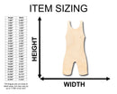 Unfinished Wood Wrestling Uniform Shape - Craft - up to 46" DIY