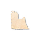 Unfinished Wood Yorkie Shape - Craft - up to 46" DIY