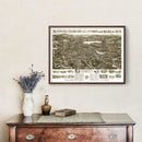 Vintage Map of Canton, Massachusetts 1918