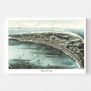 Vintage Map of Provincetown, Massachusetts 1910