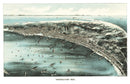 Vintage Map of Provincetown, Massachusetts 1910