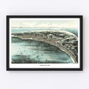 Vintage Map of Provincetown, Massachusetts 1910