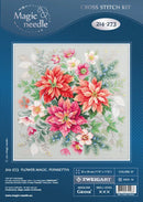 Flower Magic.Poinsettia 214-273 Counted Cross-Stitch Kit