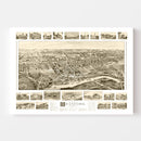 Vintage Map of Branford, Connecticut 1905