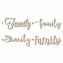 Family Sign Unfinished Wood Cutout Home Decor DIY