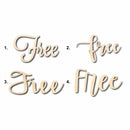 Free Sign Unfinished Wood Cutout Home Decor DIY
