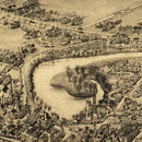 Vintage Map of Thompsonville - Enfield, Connecticut 1908