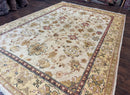 Turkish Oushak Rug 9x12, Oat Color, Wool Carpet