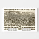 Vintage Map of Meriden, Connecticut 1918