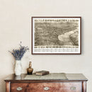 Vintage Map of Middletown, Connecticut 1915