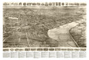 Vintage Map of Middletown, Connecticut 1915
