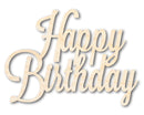 Unfinished Wood Happy Birthday Shape - Word Craft - up to 46"