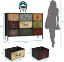 Premium 9-Drawer Dresser With Extra-Large TV Stand
