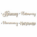 Harmony Sign Unfinished Wood Cutout Home Decor DIY
