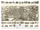 Vintage Map of Southington, Connecticut 1914