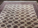 Karastan Rug 8.2 x 11.6 Beige Bokhara, Wool Pile, Vintage Discontinued Karastan Area Rug, Belgium Power Loomed Rug