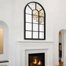 Wall Mirror Black Arched Farmhouse 41.3 x 24 x 1 Inches