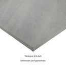 Fossil Snow 24"x48" Matte Porcelain Stone Look Paver - MSI Collection