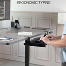 Under Desk Keyboard Tray 27x11 Inch C Clamp Mount Black