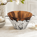 Magnolia Wood Tall Salad Bowl