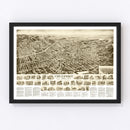 Vintage Map of Freeport, New York 1925