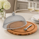 Fleur de Lis 3 Piece Picnic Cheese Board /Spreader