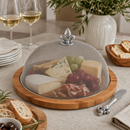 Fleur de Lis 3 Piece Picnic Cheese Board /Spreader